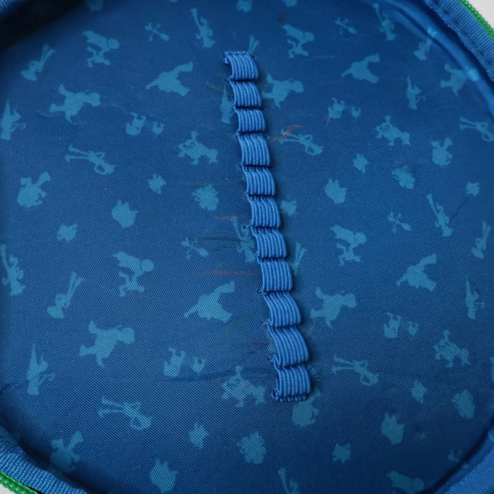 Disney Parks Toy‎ Story 4 Round Blue Pencil Case Woody Buzz Forky Ducky Bunny